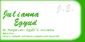 julianna egyud business card